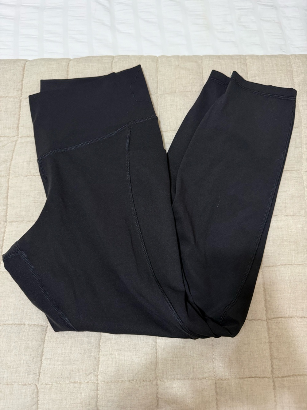 Members Mark Side Pocket Black Athletic Leggings